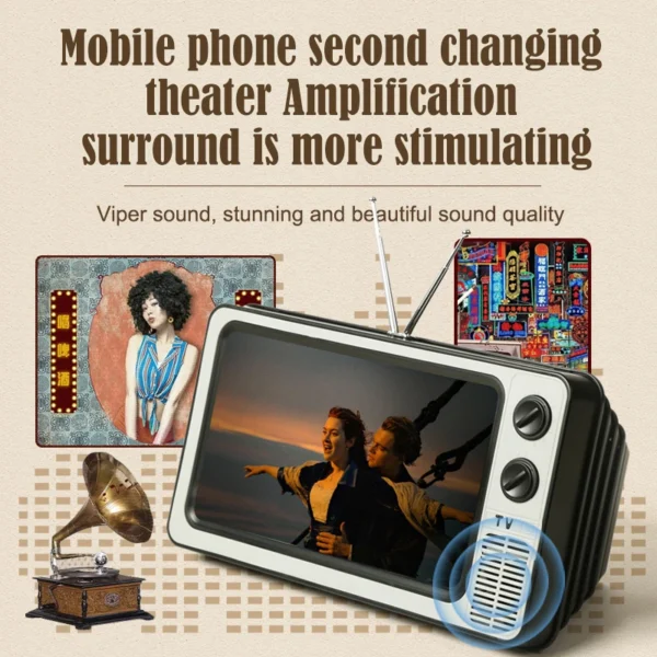 12 Inch Phone Screen Magnifier Enlarged Expand Stand Phone Holder HD Video Amplifier Eyes Protection Retro TV Box For Iphone - Image 2